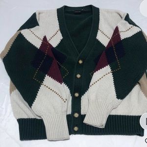 Vintage plaid cardigan